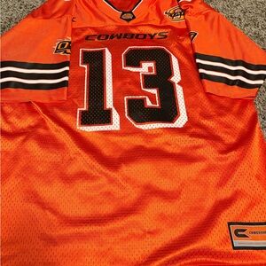 Colosseum Orange Cowboys Jersey with Number 13